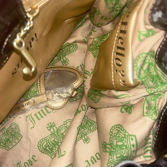 Juicy Couture Lime Green and Black Shoulder Bag - Picture 8 of 11